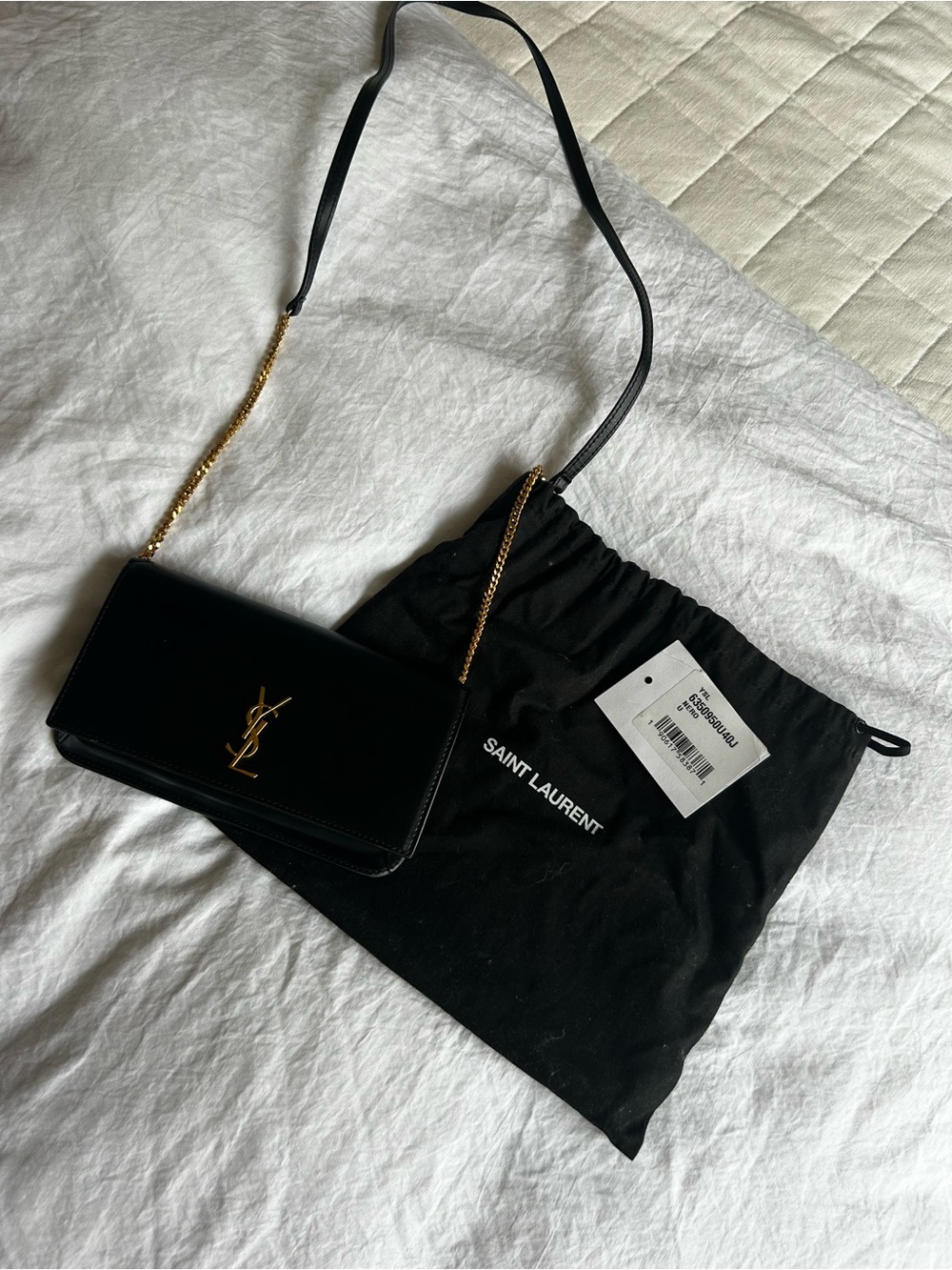 YSL Black Cassandre Crossbody Bag